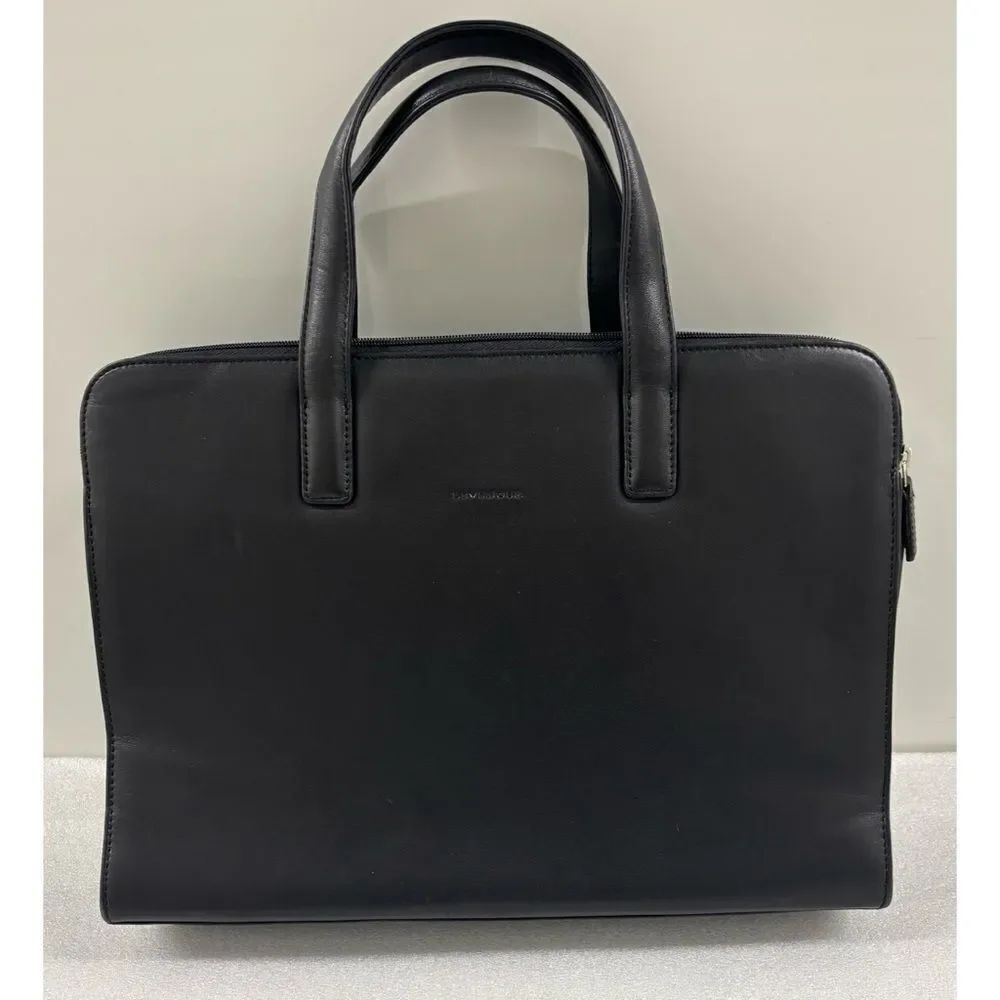 Levenger Everyday Black Laptop Bag with Handles